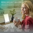 thumbnail image 2 of Verilux HappyLight Touch Plus - Light Therapy Daylight Lamp with 10,000 Lux, UV-Free, LED Bright White Light, Adjustable Brightness, Color, Timer, & Detachable Stand - Boost Mood, Sleep, & Focus, 2 of 7
