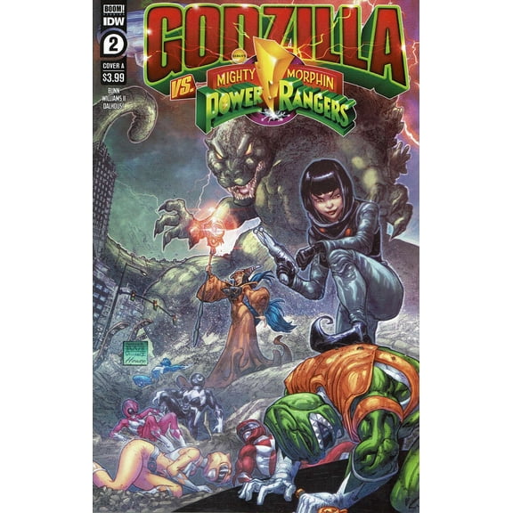 Godzilla Vs. The Mighty Morphin Power Rangers #2A VF ; IDW Comic Book
