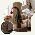 thumbnail image 5 of Christmas Tree Tabletop Decor, Bent Artificial Small Xmas Tree with Red Berries & Ornament Ball, Potted Christmas Centerpiece for Mantel, Shelf, Dining Table, Farmhouse Indoor Holiday Party Decor, 5 of 7