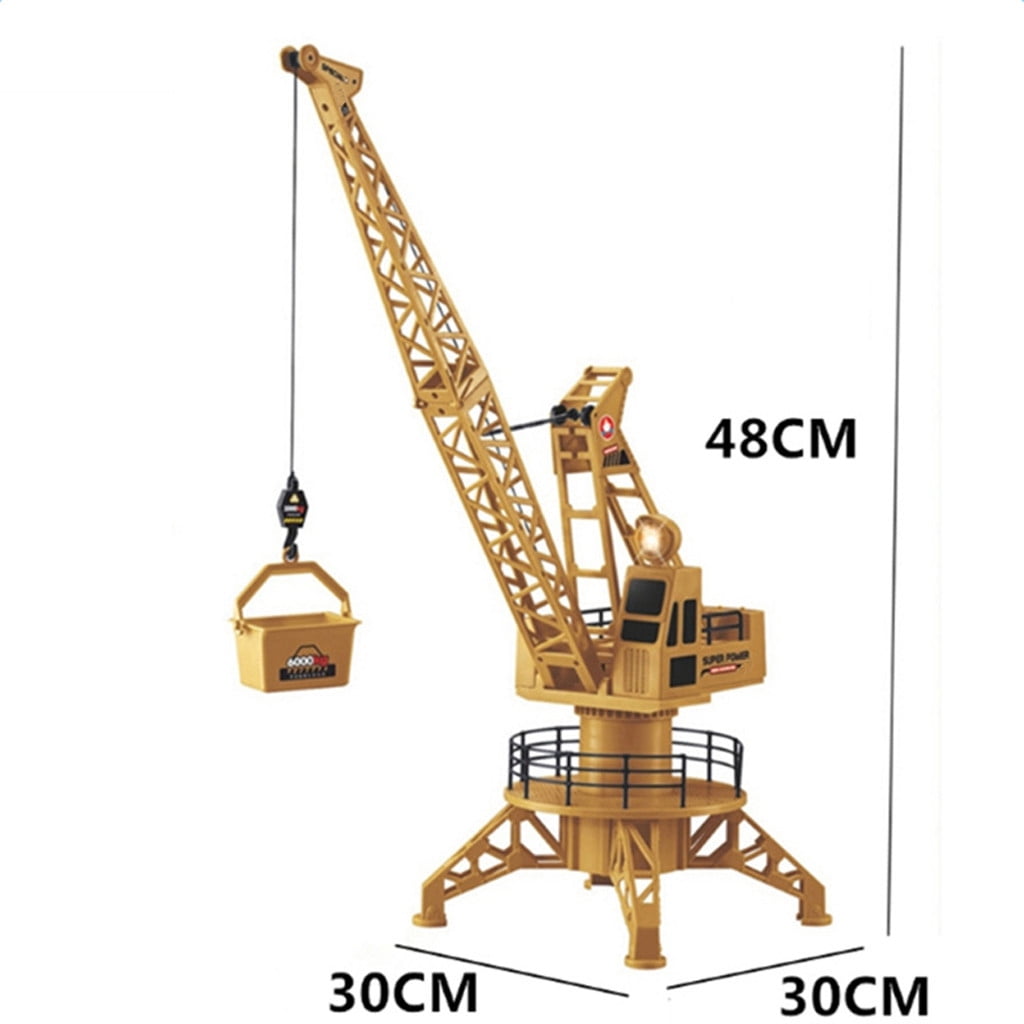 Remote Control Cranes for Teens 6 Channel Radio Remote Controlled Tower Crane Construction Engineering Vehicle Model Toy for Lovers