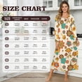 thumbnail image 7 of SEANATIVE Cozy Winter Nightgown for Women Soft Lightweight Sleepshirt Sleep Dress Button Front Long Sleeve Nightshirt Full-Length Loungewear, 4XL, Mushroom Floral Beige, 7 of 7
