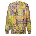 thumbnail image 1 of Mode Femmes Col Rond Imprimé Manches Longues Chandail en Molleton Tops Faciles T-shirt, 1 of 8