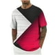 thumbnail image 1 of Mens Camisas de Manga Corta Impresión Casual Deportes Cuello Redondo Blusa, Poliéster Ligero para la Primavera Verano Al Aire Libre Uso Diario, 1 of 4