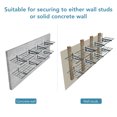 "eShelf Black Steel Garage Wall Shelf 2Pack, 12""x72"" Storage Rack