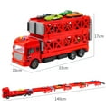 thumbnail image 4 of Jubilant Foldable Track Truck Toy Friction-Driven Mega Truck Toy with Launcher 16 Mini Cars Race Track 2-Tier Deformable Truck Toy for Toddlers Birthday Christmas, 4 of 6