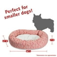 thumbnail image 3 of Majestic Pet Sherpa Charlie Bagel Pet Bed for Dogs, Calming Dog Bed Washable, Small, Salmon, 3 of 5
