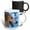 Multicolor, variant on 3drose, Borzoi Portrait, 11oz Two-tone Yellow Mug