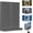 Gray, variant on Mediterranean Window Photo & Key Holder, 3D Printed Photo Frame Key Holder Wall Mount, Decorative Wall Display with Openable Shutters & Hidden Shelf（Grey）
