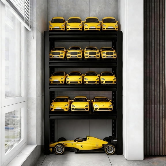 5-Tier Steel Storage Shelves, Heavy Duty Adjustable Garage Shelving Unit | Versatile Metal Rack for Basement, Pantry, Warehouse, Closet & Workshop | 36" W x 18" D x 78" H