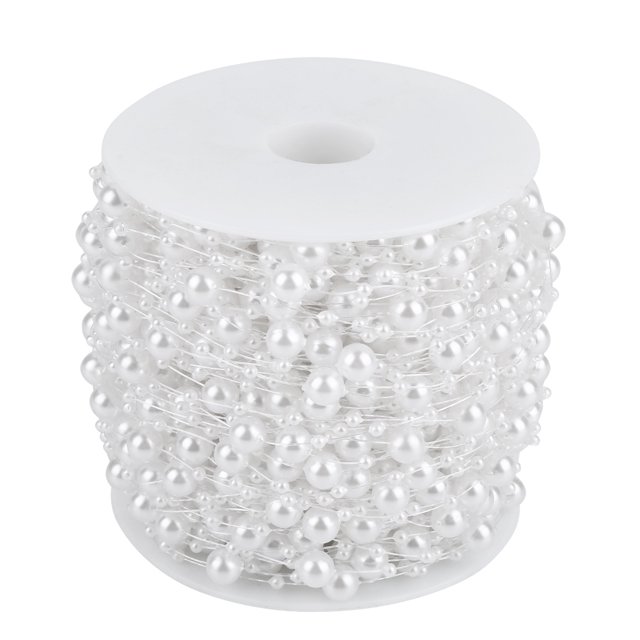 Pearl Garland,60m/roll Grinding Pearl Wire Pearl Bead String Pearl Wire Beads Maximized Efficiency