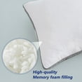 Quilted Memory Foam Body Pillow Large Full Body Pillows for Adults