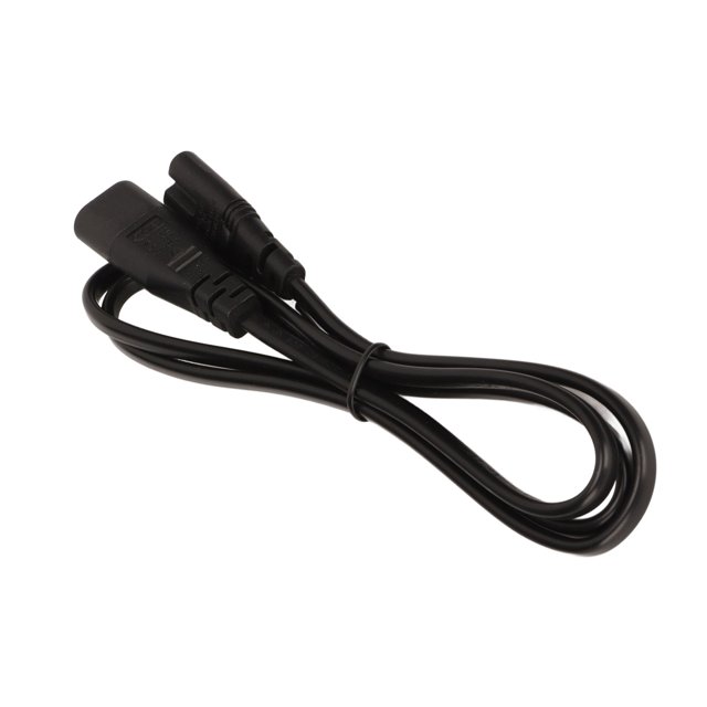 IEC320 C8 To IEC320 C7 Power Cable, Waterproof 100-240V IEC 320 C8 To C7 Power Cable 1500W 3.3 Feet For Hand Warmers For Desk Lamps