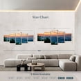 thumbnail image 4 of Elephant Stock Blue Ridge Wall Art - Horizontal Multi Panel Canvas - Living Room Wall Decor - Nature Multi Panel - Teal And Black Decor - 80" x 36", 4 of 7