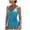 Sky Blue, variant on Women Ruched Slimming One Piece Swimsuits Tummy Control Vintage Bathing Suits (Sky Blue, L)