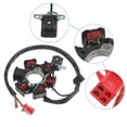 thumbnail image 3 of Unique Bargains 5 Wires 6 Pole AC Motorcycle Magneto Stator for 125cc 150cc GY6 Engine for ATV Scooter Go-Kart UTV, 3 of 6