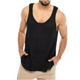 thumbnail image 2 of Dvkptbk Gilet Sans Manches Décontracté pour Hommes, Tricoté, Col Rond, Uni, 2 of 6