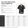 thumbnail image 5 of Fotbe Star Gazing Cat Illustration Camisa Estampada de Manga Corta para Hombre, Casual de Verano, Estilo Playero, Sin Arrugas-Small, 5 of 5