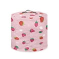 thumbnail image 2 of Xoenoiee Pink Strawberry Print Kitchen Appliance Dust Cover for Pressure Cooker, Electric Rice Cooker Cover Air Fryer Cover Steamer Cover with Pocket and Top Handle, 3 qt, 2 of 6