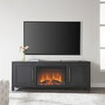 thumbnail image 3 of Evelyn&Zoe Chabot Rectangular TV Stand with 26" Log Fireplace for TV's up to 75", Charcoal Gray, 3 of 12