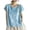 Blue Top, variant on Embroidered Blouse for Women Short Sleeve Dressy Casual Blouses Teacher Loose Tunics Trendy Summer Purple Top M