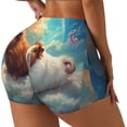 thumbnail image 1 of Fotbe Cloud Guinea Pig Shorts Sin Costuras – Shorts Deportivos de Cintura Alta para Mujer, Elásticos para Gimnasio, Yoga, Running o Ciclismo-Medium, 1 of 8