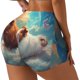 thumbnail image 1 of Fotbe Cloud Guinea Pig Shorts Sin Costuras – Shorts Deportivos de Cintura Alta para Mujer, Elásticos para Gimnasio, Yoga, Running o Ciclismo-Large, 1 of 8