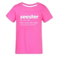 thumbnail image 3 of TZEWGL Summer Short Sleeve Letter Printed Tunic Tees For Child Clothes For Baby size 5-6T, 3 of 4