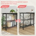 thumbnail image 4 of Bestier 55 inch Corner L Shaped Computer Desk with Storage Shelves Black, 4 of 9