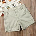 thumbnail image 4 of Toddler Baby Boys Alpaca Shorts Set Short Sleeve Button Down Shirt + Shorts Pants 2 Pieces Infant Summer Clothes Outfits, 4 of 6