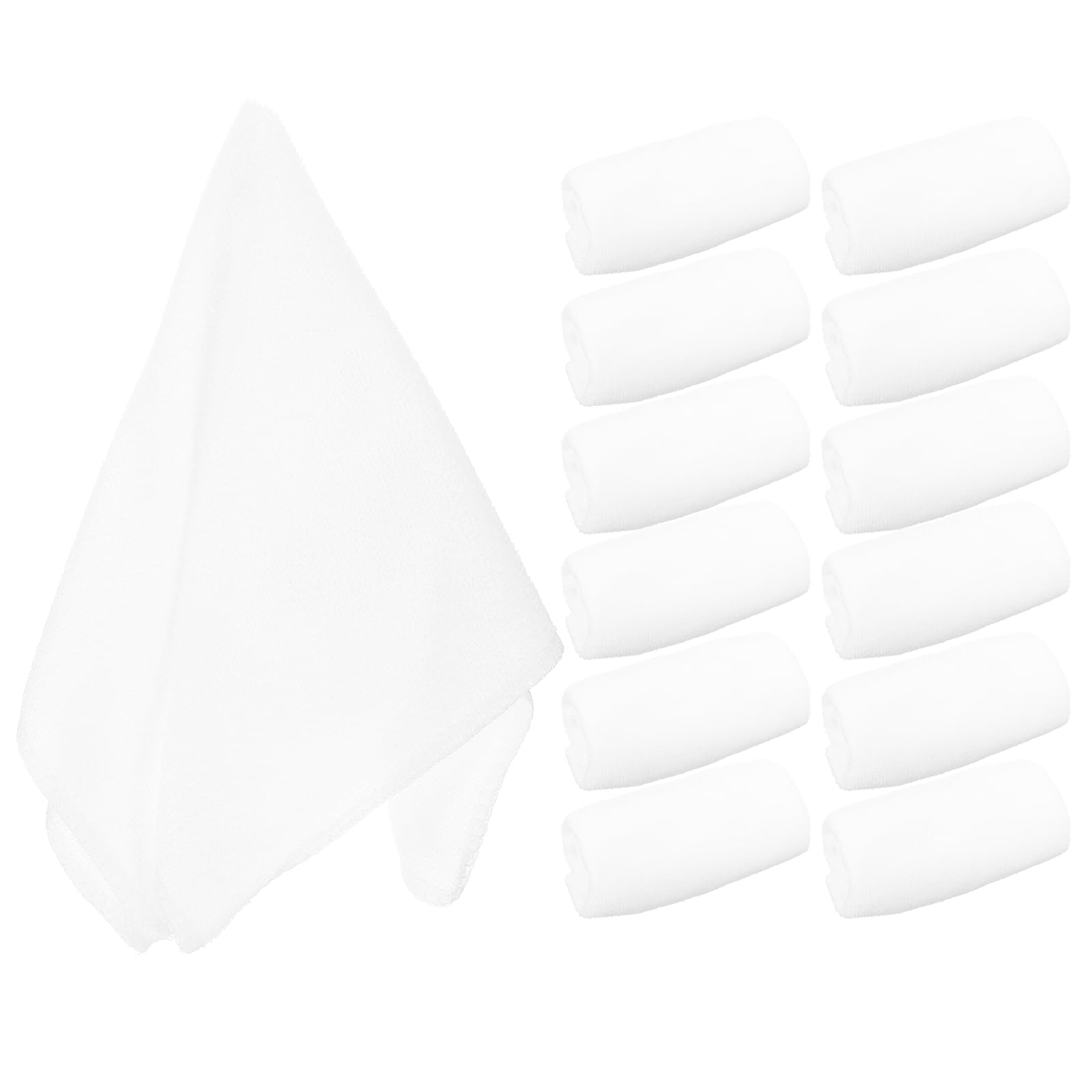 Woeilo 20 Pcs Disposable Cleaning Towel Paper Towels Microfiber Rags Fitness Travel White