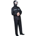 thumbnail image 2 of Rain Suits Black Versatile Reflective Lightweight Waterproof Foldable Breathable Raincoat with Rain Pants for Adults L, 2 of 16