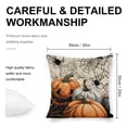thumbnail image 2 of pumpkins spider web gothic linen throw pillowcase decoration pillowcase gifting preferred 20x20 inch cushion cover 4 sets sofa pillowcase sofa bedroom living room car, 2 of 8