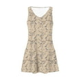 thumbnail image 4 of Fmbrln Womens Summer Casual Tank Dress V Neck Sleeveless Mini Dress Holiday Beach Sundress Fashion Boho Floral Print Dress with Pockets, 4 of 7
