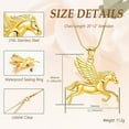 thumbnail image 2 of Running Horse Urn Necklace for Ashes Urn Pendant Cremation Ashes Jewelry Stainless Steel Memorial Necklaces Keepsake Pendant With Funnel, 2 of 8