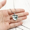 thumbnail image 5 of Green "Always in My Heart" Cremation Necklace Rhinsestone Women's Heart Urn Necklace for Ashes Funeral Urn Jewelry Remembrance Memorial Pendant with Free Funnel Fill Kit and Gift Box, 5 of 11