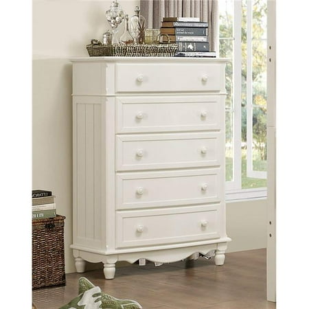 Benzara Bm181809 Wooden Five Drawer Chest With Knob Handles 44