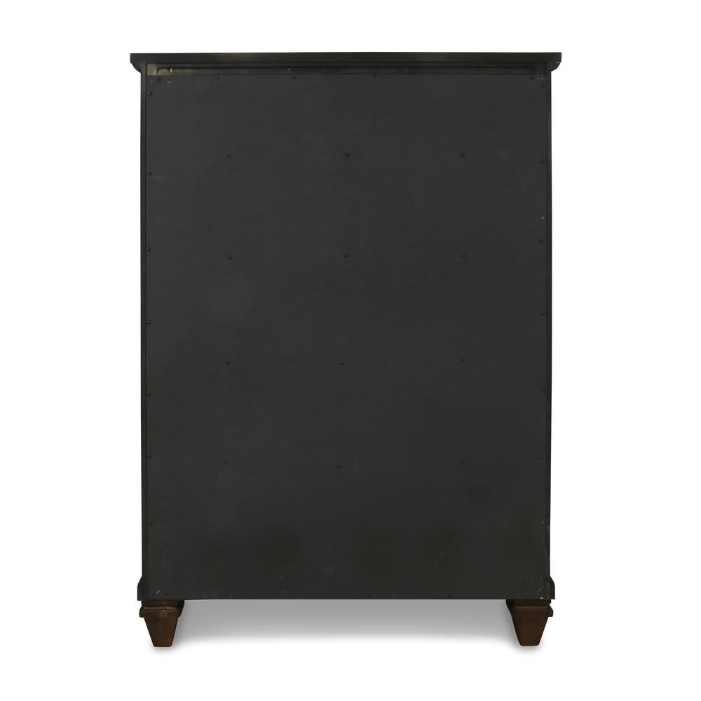 New Classic Furniture Sevilla 5-Drawer Solid Wood Chest in Walnut