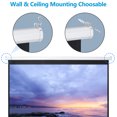 thumbnail image 6 of ZYPPP 120'' Projector Screen Projection Screen Manual Pull Down HD Screen 1:1 Format, 6 of 24