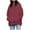 ZA-Wine, variant on Jsaierl Oversized Hoodies for Women Long Sleeve Loose Fit Pullover Top Drop Shoulder Solid Color Basic Hooded Sweatshirts with Kangaroo Pocket