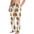 thumbnail image 4 of HPINK-T Thanksgiving Turkey Pajama Pants for Men Pajama Bottoms Sleep Lounge Pjs Pantsc, 4 of 7
