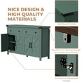 thumbnail image 5 of HAUXITIO Farmhouse Buffet Cabinet with 4 Doors & 2 Drawers,55 Inch Storage Sideboard with Coffee Bar Station for Dining Room & Kitchen,Green, 5 of 9
