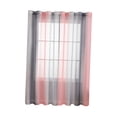 thumbnail image 3 of Cortina de ventana transparente con bolsillo para varilla, cortina de hilo, decoración elegante de estilo rústico. polvoriento un rosa, 3 of 9