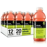 vitaminwater refresh electrolyte enhanced RE32water w vitamins tropical mango drinks 20 fl oz 12 Pack