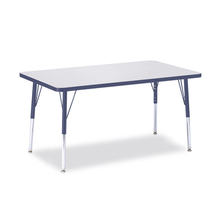 Jonti-Craft Rainbow Accents Rectangle Activity Table