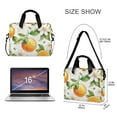 thumbnail image 3 of FORMRS 16" Laptop Sleeve Bag Carrying Case with Handle Travel Shoulder Briefcase, Floral Watercolor Oranges, 3 of 8