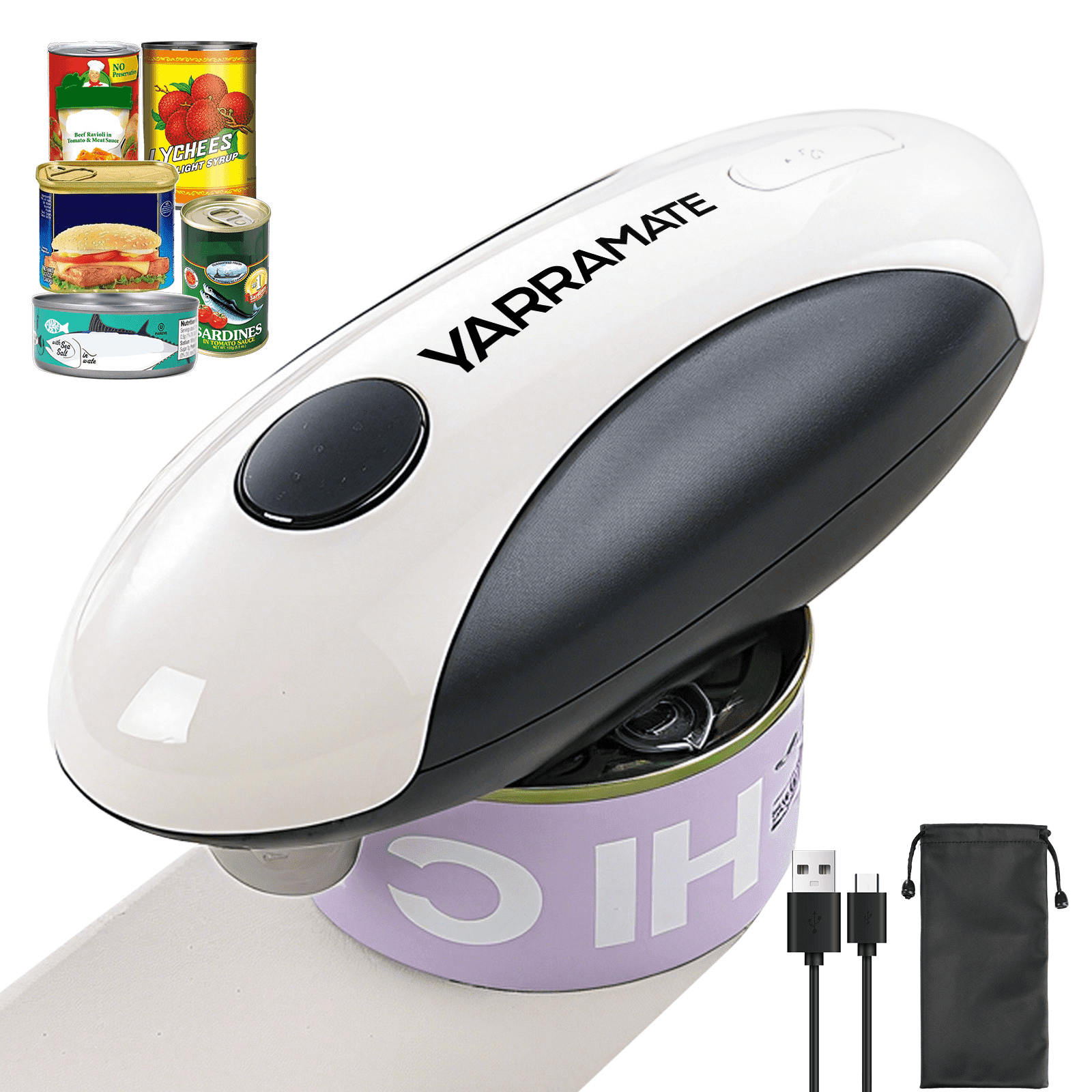 YARRAMATE Electric Can Opener, Rechargeable, One-Touch photo 1