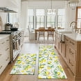 thumbnail image 2 of Lemon Kitchen Rugs Set of 2, Farmhouse Lemon Kitchen Rugs and Mats Non-Slip Washable, Lemon Kitchen Decor Floor Mats for Kitchen Sink Laundry Room, 17x30+17x47 Inch Yellow, 2 of 6