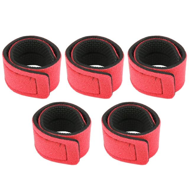 Fishing Pole Straps, Convenient Practical Fishing Rod Straps Lightweight Portable For Fixing For Fisherman Red