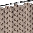 thumbnail image 3 of Brown Bigfoot Pattern Shower Curtain 36"x72" ,Bathroom Decorative Shower Curtains Set with 12 Hooks,Modern Waterproof Washable Shower Curtain, 3 of 6