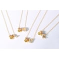 thumbnail image 3 of Disney Minnie Mouse Sterling Silver Gold Plated Cubic Zirconia Initial Pendant Necklace, 18" - Letter D, 3 of 5